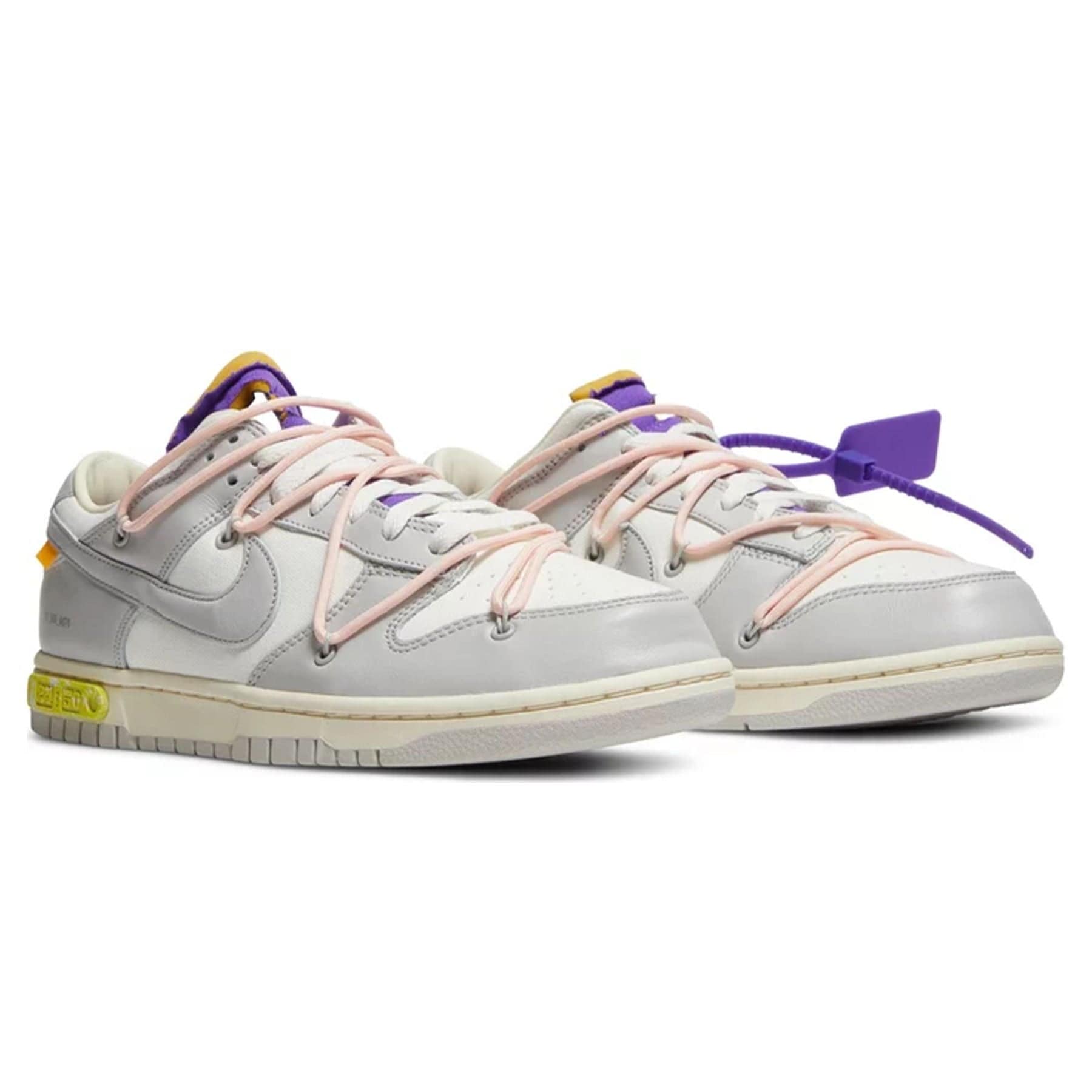 Off-White x Nike Dunk Low 'Lot 24 of 50' — UK 3 | EU 35.5 | US 3.5 — Back View