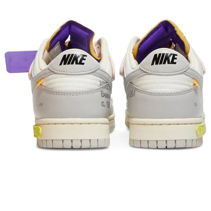 Off-White x Nike Dunk Low 'Lot 24 of 50' — UK 3 | EU 35.5 | US 3.5 — Top View