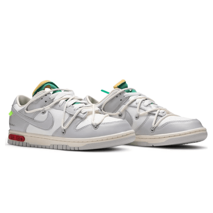 Off-White x Nike Dunk Low 'Lot 25 of 50' — UK 3 | EU 35.5 | US 3.5 — Top View