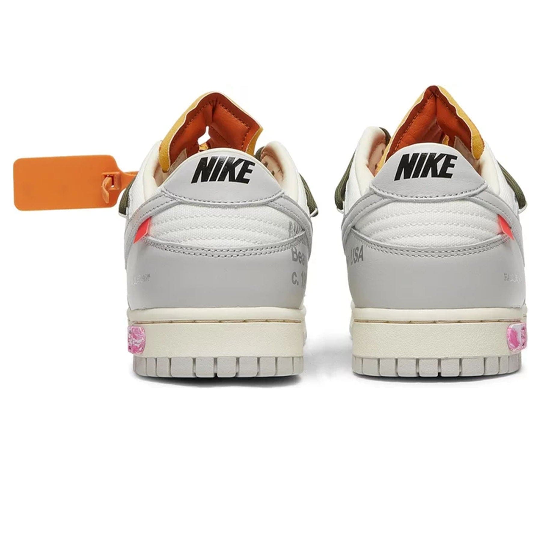 Off-White x Nike Dunk Low 'Lot 22 of 50' — UK 3 | EU 35.5 | US 3.5 — Back View