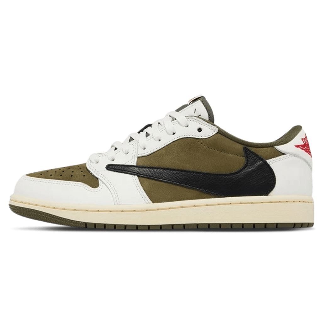 Air Jordan 1 Low OG x Travis Scott SP 'Medium Olive' — UK 3 | EU 35.5 | US 3.5 — Front View