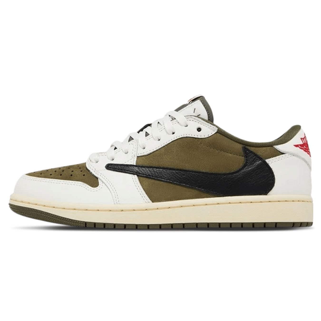 Air Jordan 1 Low OG x Travis Scott SP 'Medium Olive' — UK 3 | EU 35.5 | US 3.5 — Front View