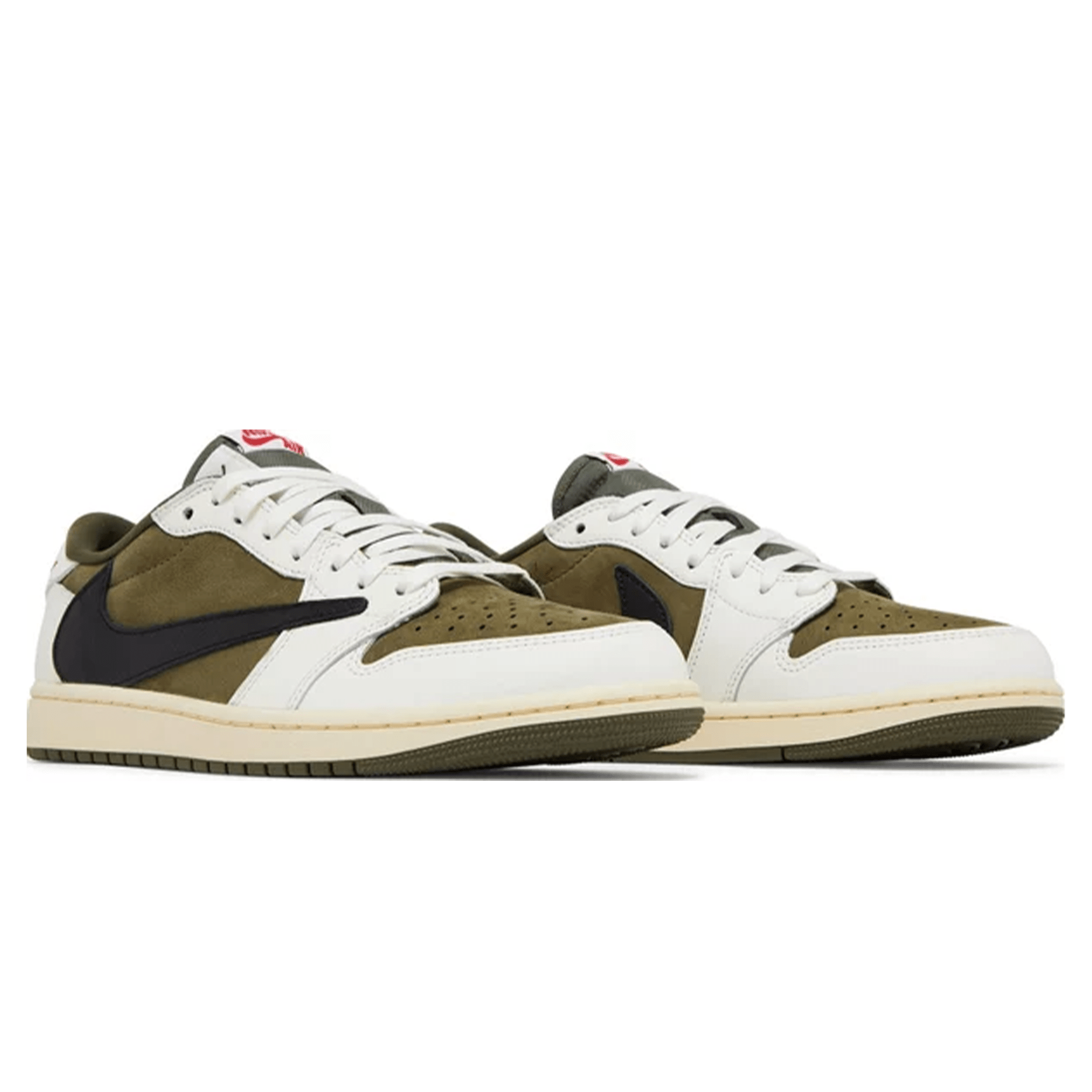 Air Jordan 1 Low OG x Travis Scott SP 'Medium Olive' — UK 3 | EU 35.5 | US 3.5 — Side View