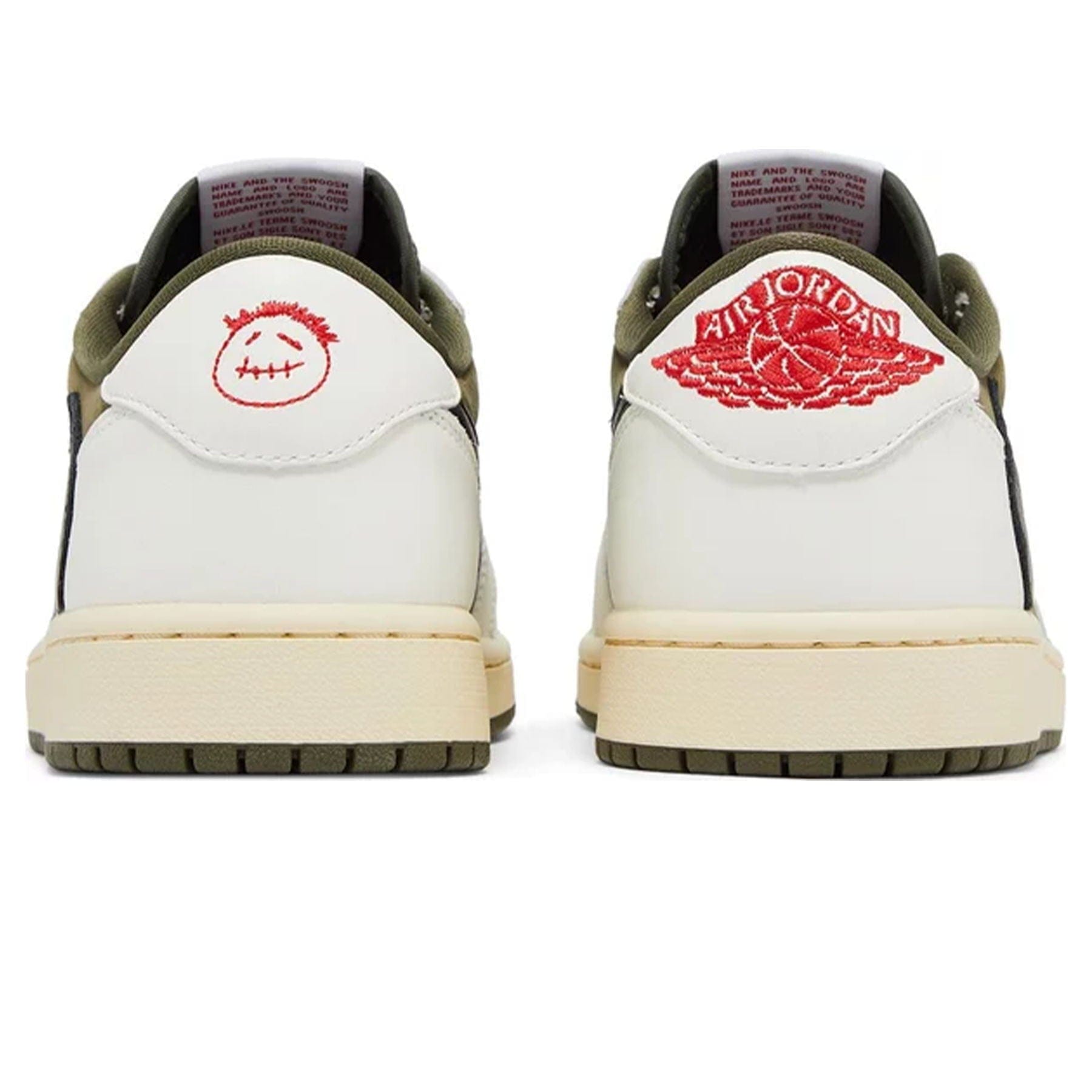 Air Jordan 1 Low OG x Travis Scott SP 'Medium Olive' — UK 3 | EU 35.5 | US 3.5 — Detail View