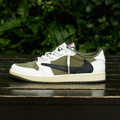 Air Jordan 1 Low OG x Travis Scott SP 'Medium Olive' — UK 3 | EU 35.5 | US 3.5 — Lifestyle View