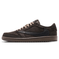 Air Jordan 1 Low OG x Travis Scott SP 'Velvet Brown' — UK 3 | EU 35.5 | US 3.5 — Front View