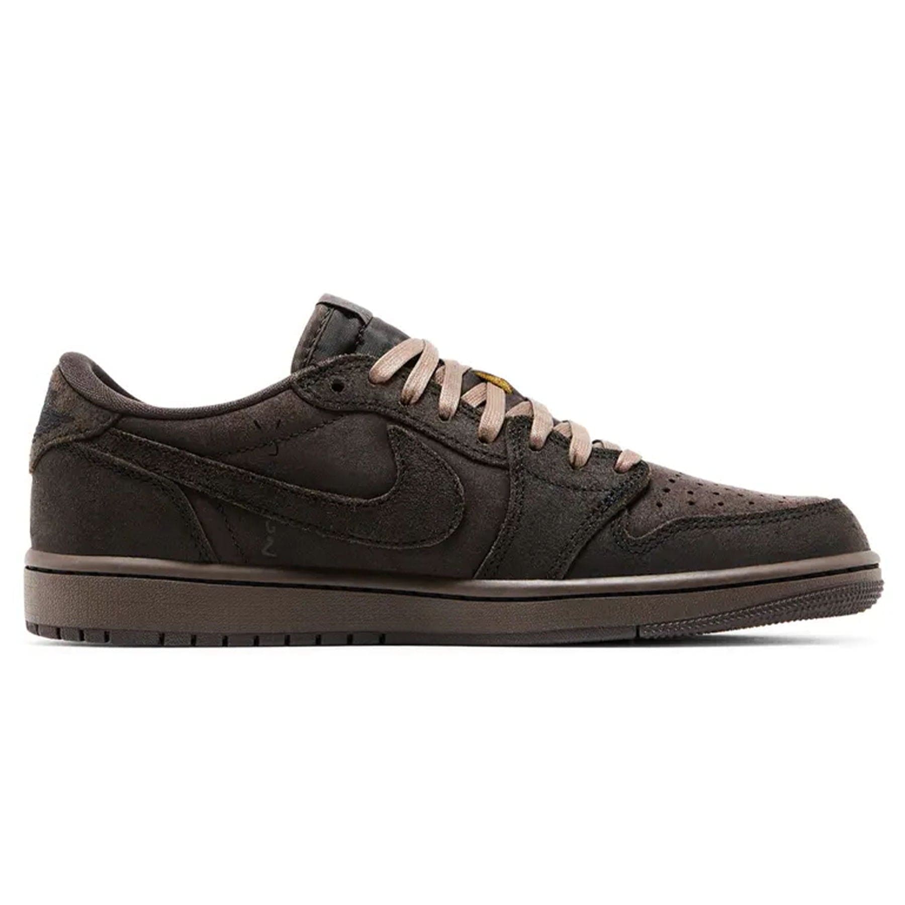 Air Jordan 1 Low OG x Travis Scott SP 'Velvet Brown' — UK 3 | EU 35.5 | US 3.5 — Side View
