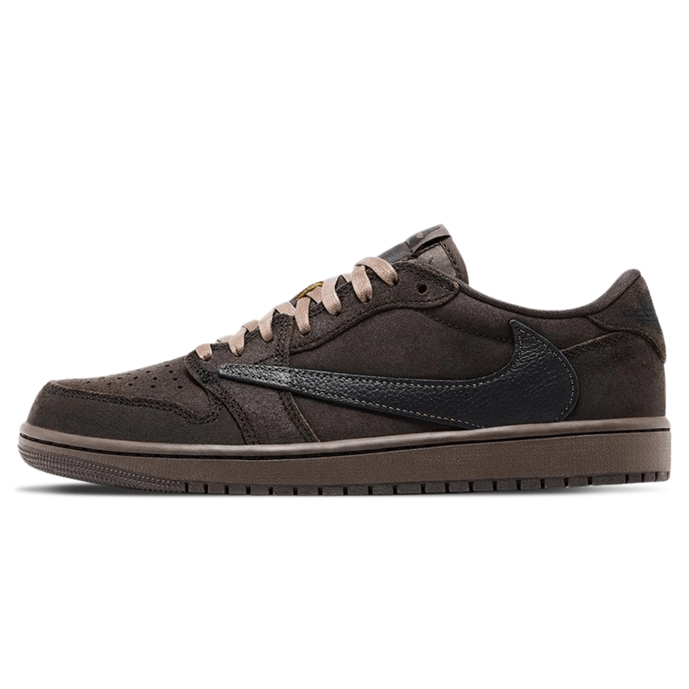 Air Jordan 1 Low OG x Travis Scott SP 'Velvet Brown' — UK 3 | EU 35.5 | US 3.5 — Front View