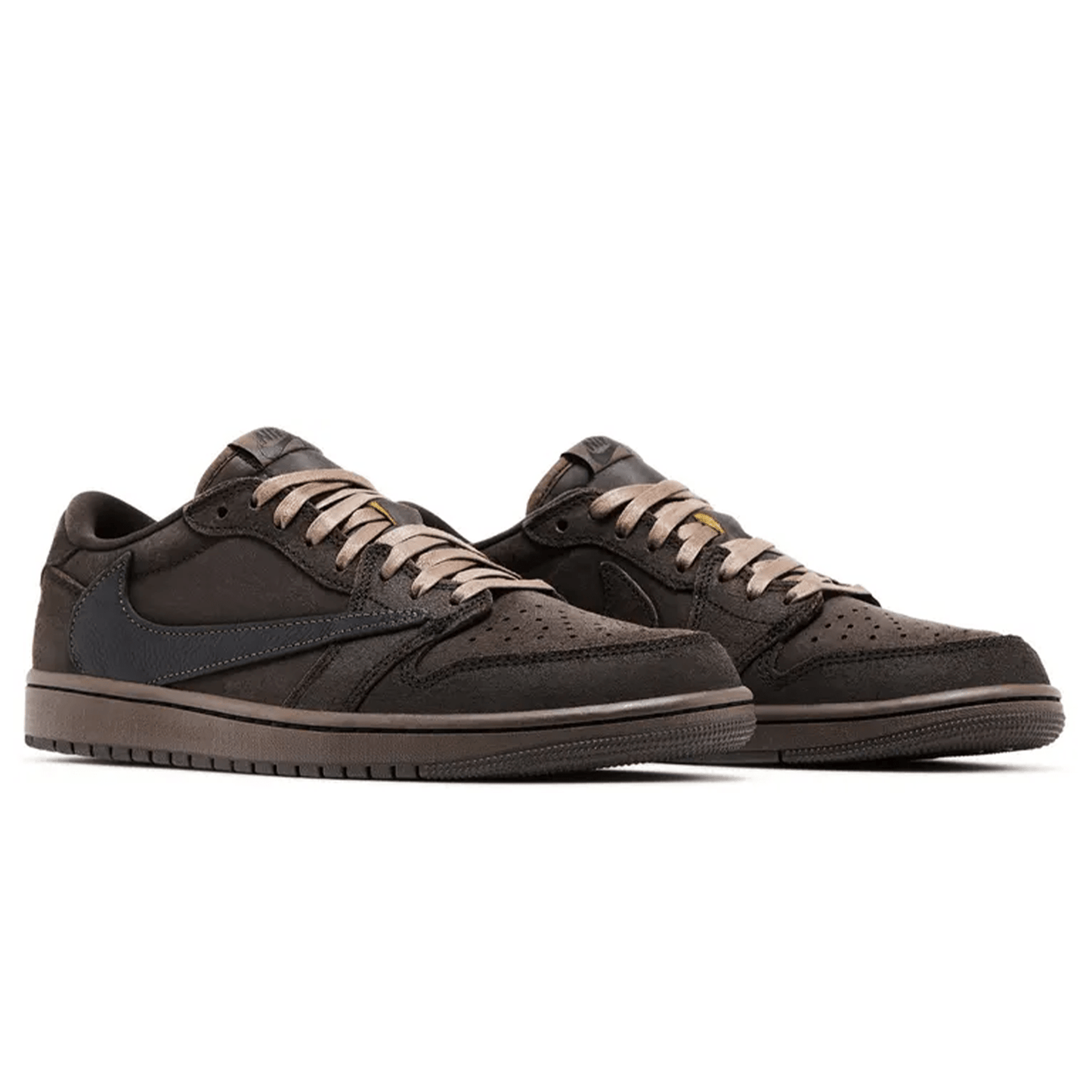 Air Jordan 1 Low OG x Travis Scott SP 'Velvet Brown' — UK 3 | EU 35.5 | US 3.5 — Back View