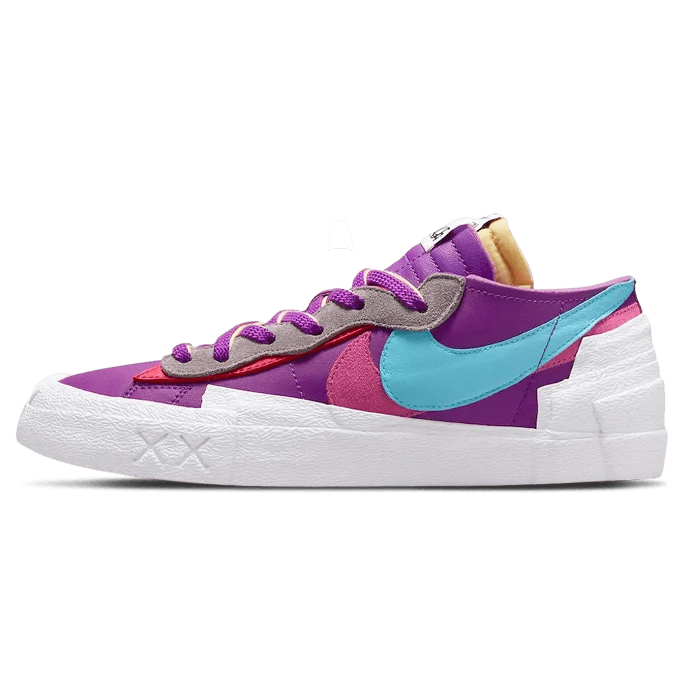 KAWS x sacai x Nike Blazer Low 'Purple Dusk' — UK 3 | EU 35.5 | US 3.5 — Front View