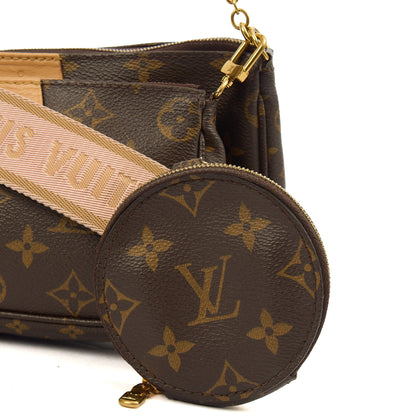 Louis Vuitton Cross Body Multi Pochette Accessoires in Monogram, Canvas — Lifestyle View