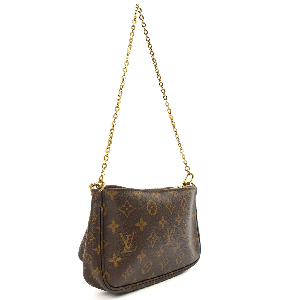 Louis Vuitton Cross Body Multi Pochette Accessoires in Monogram, Canvas — Back View