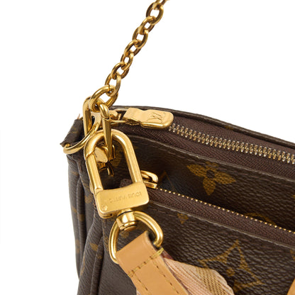 Louis Vuitton Cross Body Multi Pochette Accessoires in Monogram, Canvas — Side View