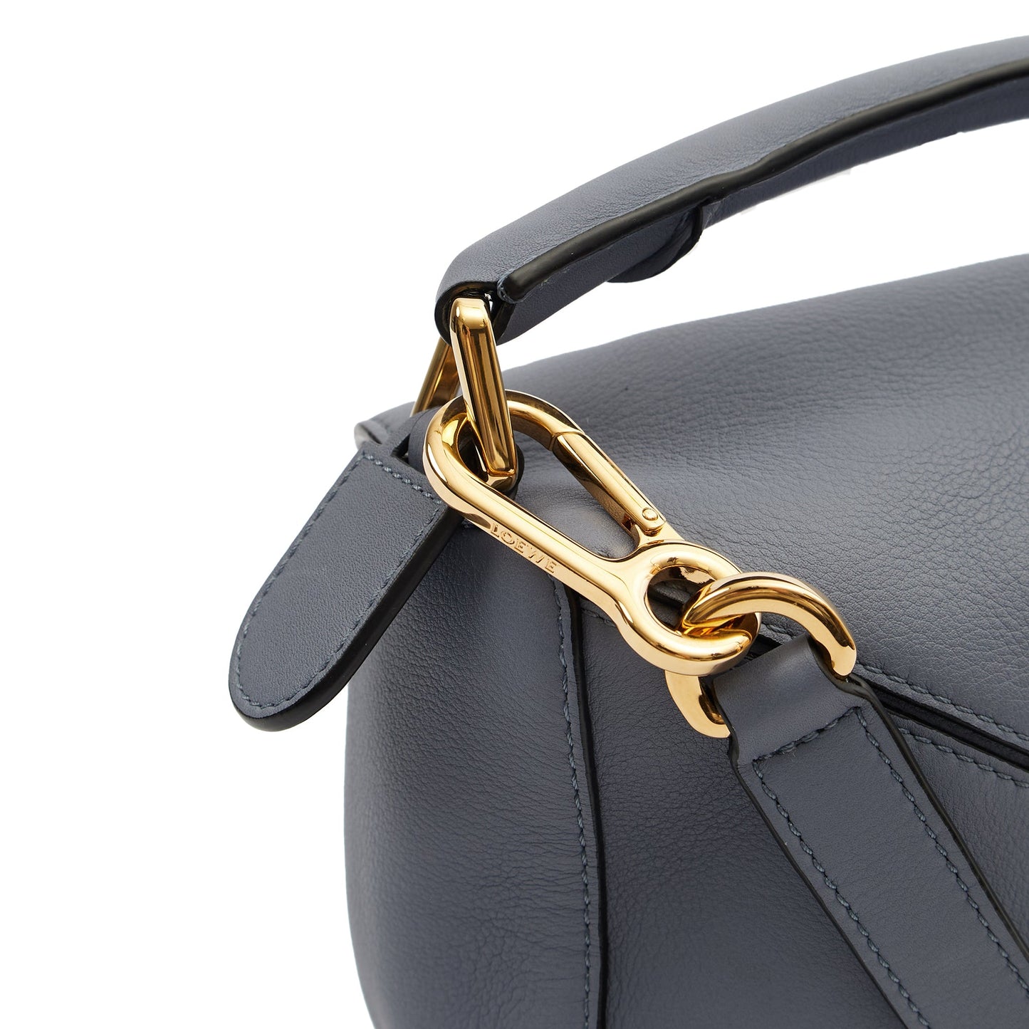 Loewe Cross Body Puzzle - Small in Blue, Leather — Alternate View 13