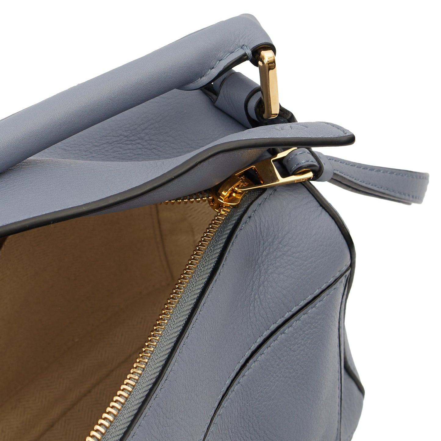 Loewe Cross Body Puzzle - Small in Blue, Leather — Alternate View 7