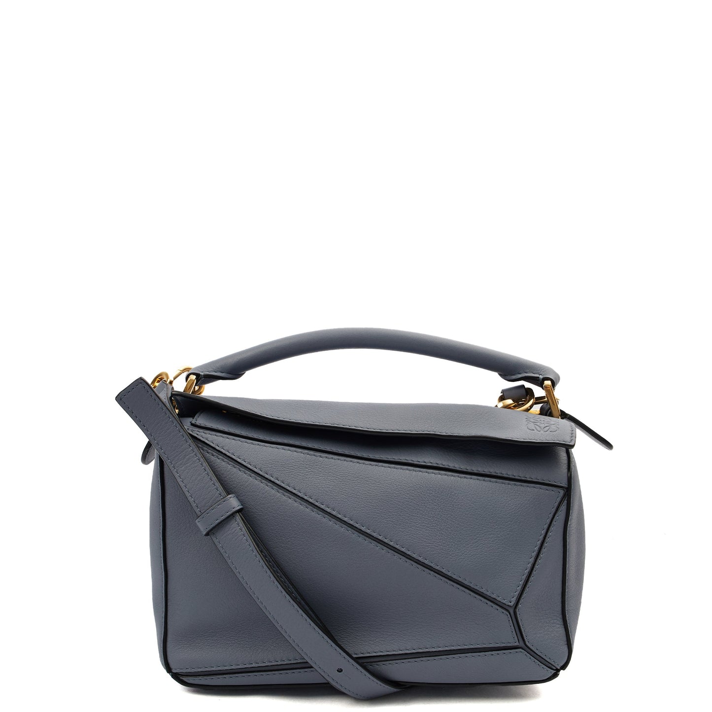 Loewe Cross Body Puzzle - Small in Blue, Leather — Alternate View 8