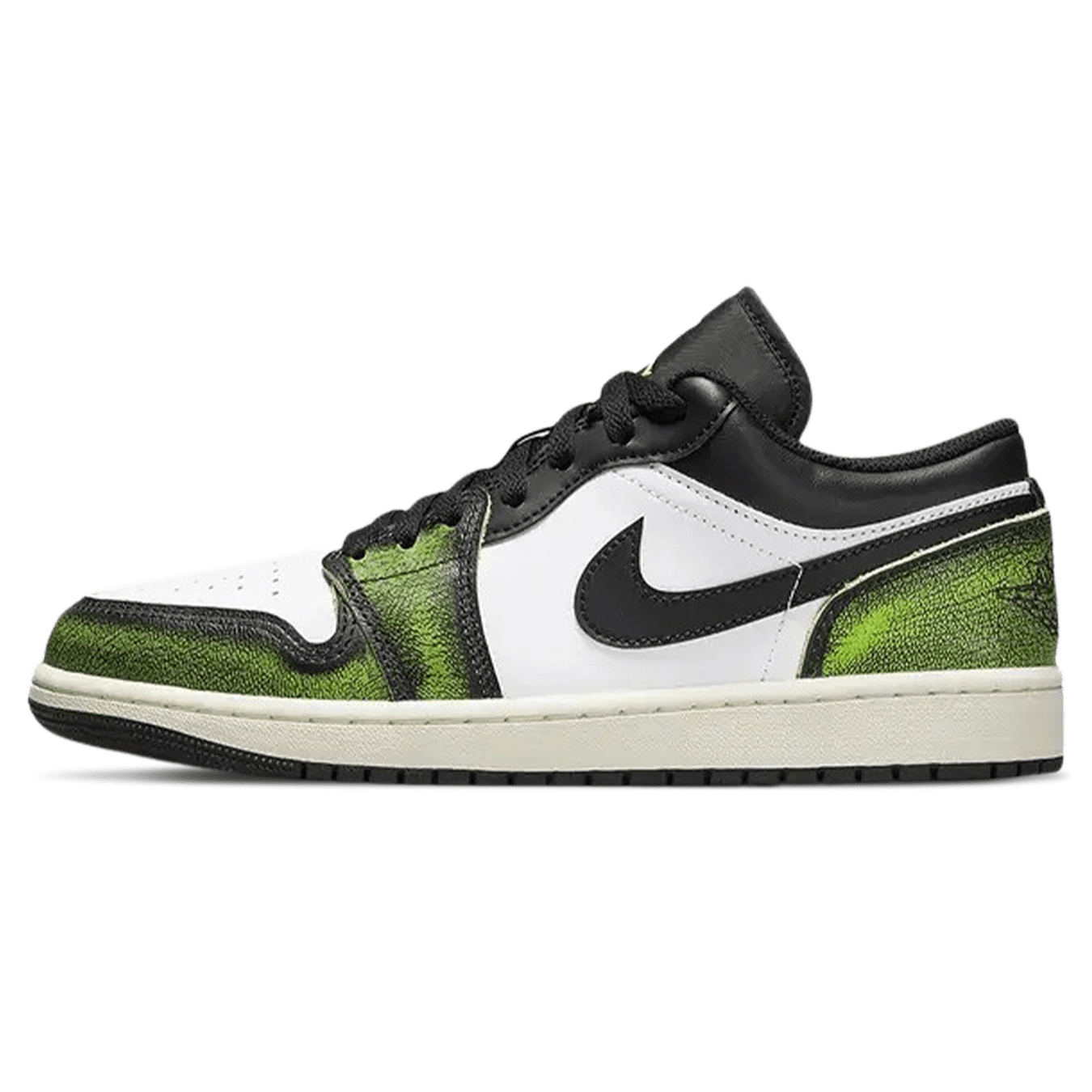 Air Jordan 1 Low SE 'Wear-Away - Electric Green' — UK 3 | EU 35.5 | US 3.5 — Front View