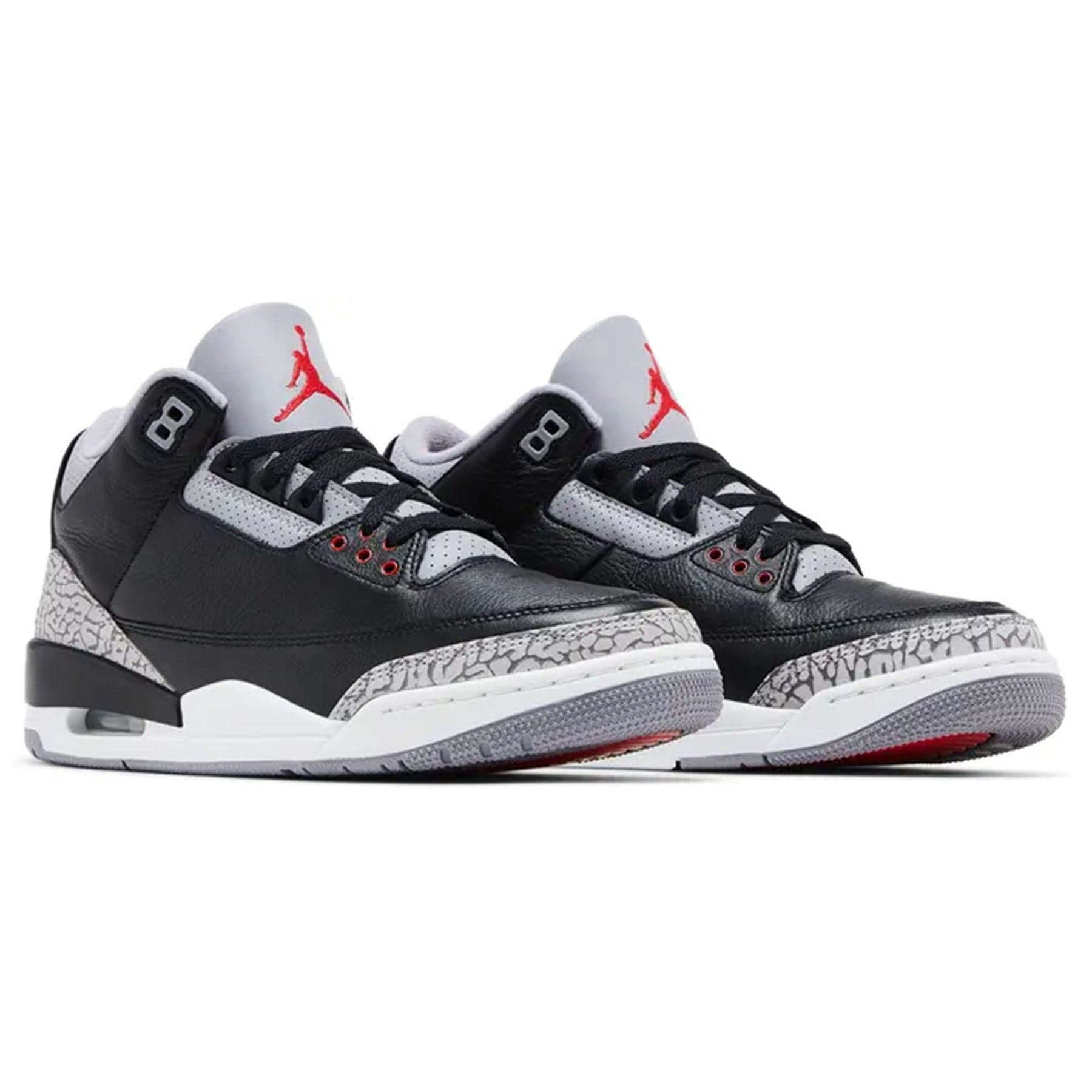 Air Jordan 3 Retro OG 'Black Cement' 2024 — UK 3 | EU 35.5 | US 3.5 — Back View