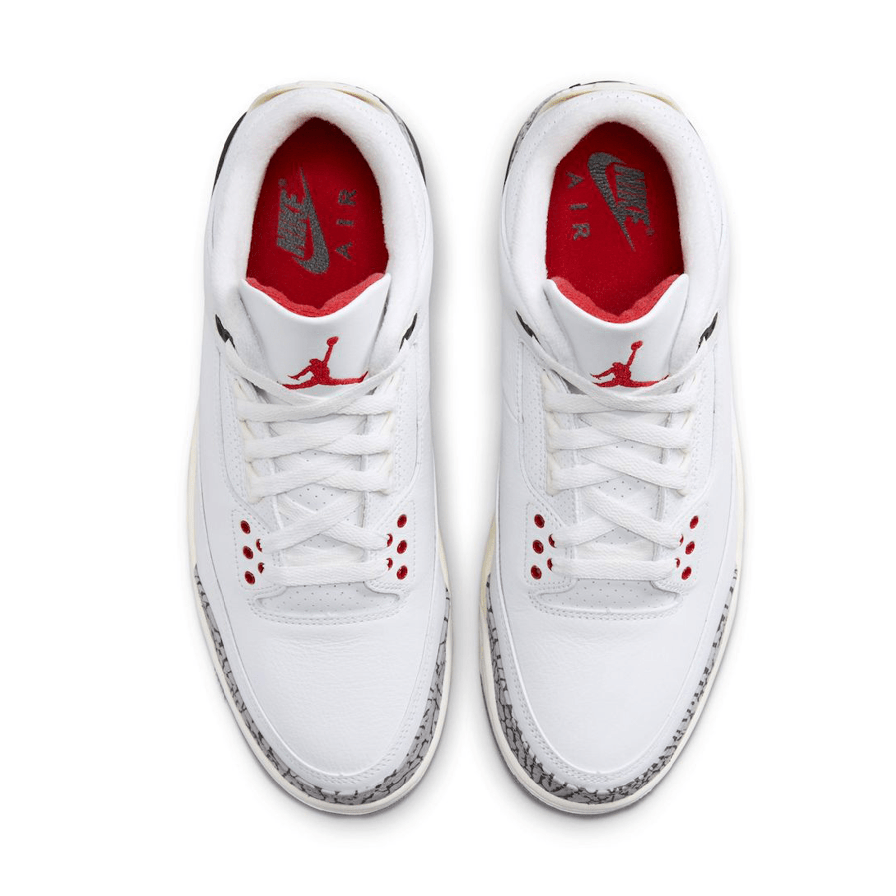 Air Jordan 3 Retro 'White Cement Reimagined' — UK 3 | EU 35.5 | US 3.5 — Back View