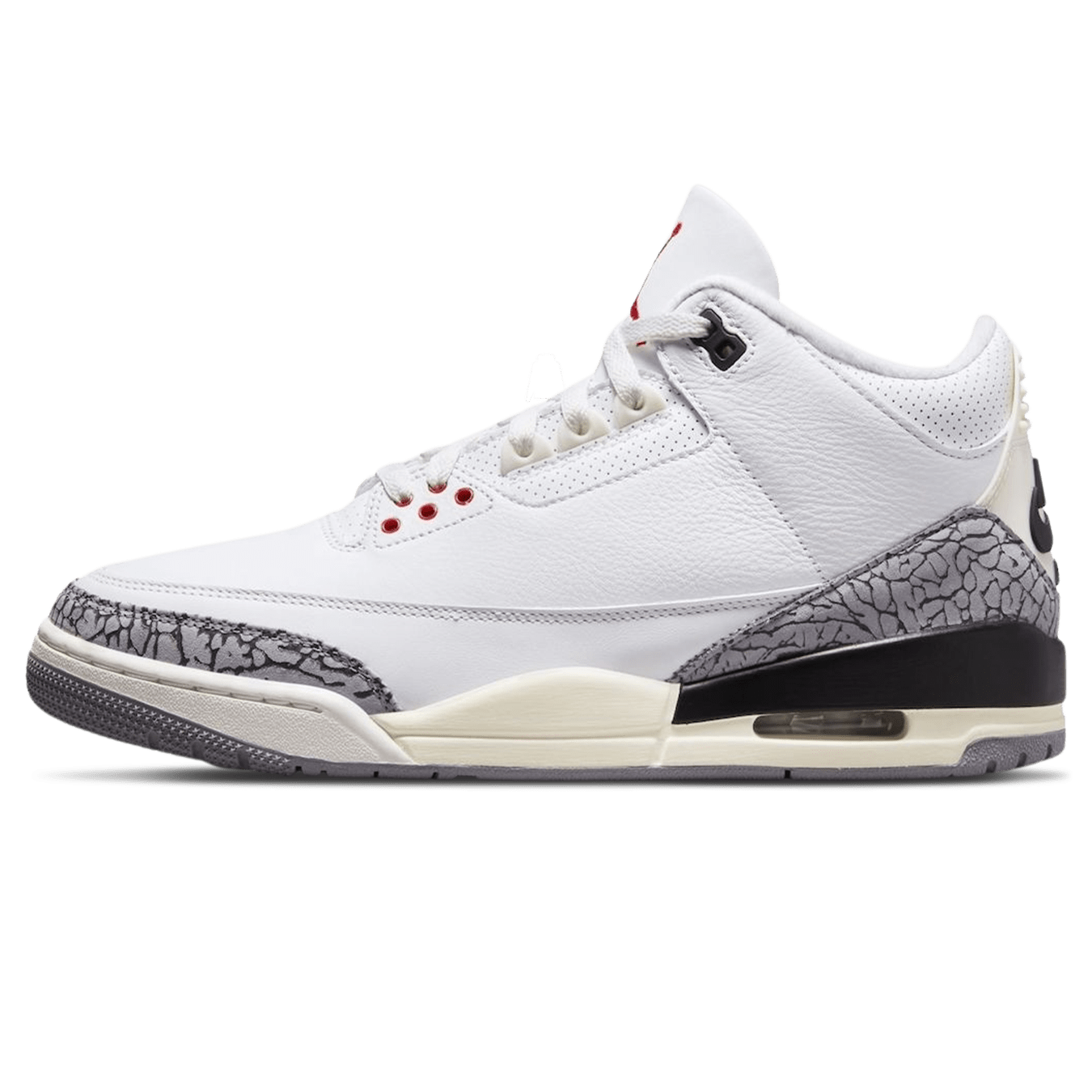 Air Jordan 3 Retro 'White Cement Reimagined' — UK 3 | EU 35.5 | US 3.5 — Front View