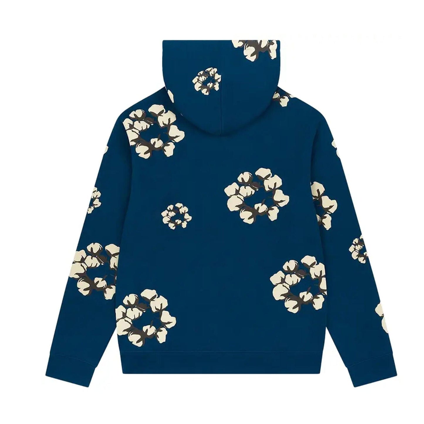 Denim Tears x Cactus Plant Flea Market Cactus Tears Wreath Hoodie 'Navy' — XXS — Side View