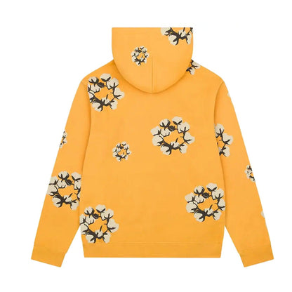 Denim Tears x Cactus Plant Flea Market Cactus Tears Wreath Hoodie 'Yellow' — XXS — Side View