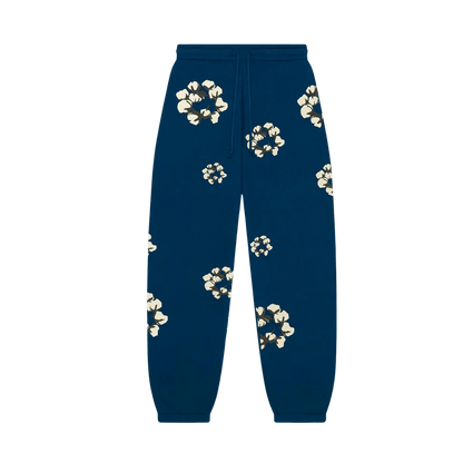 Denim Tears x Cactus Plant Flea Market Cactus Tears Wreath Sweatpants 'Navy' — XXS — Front View