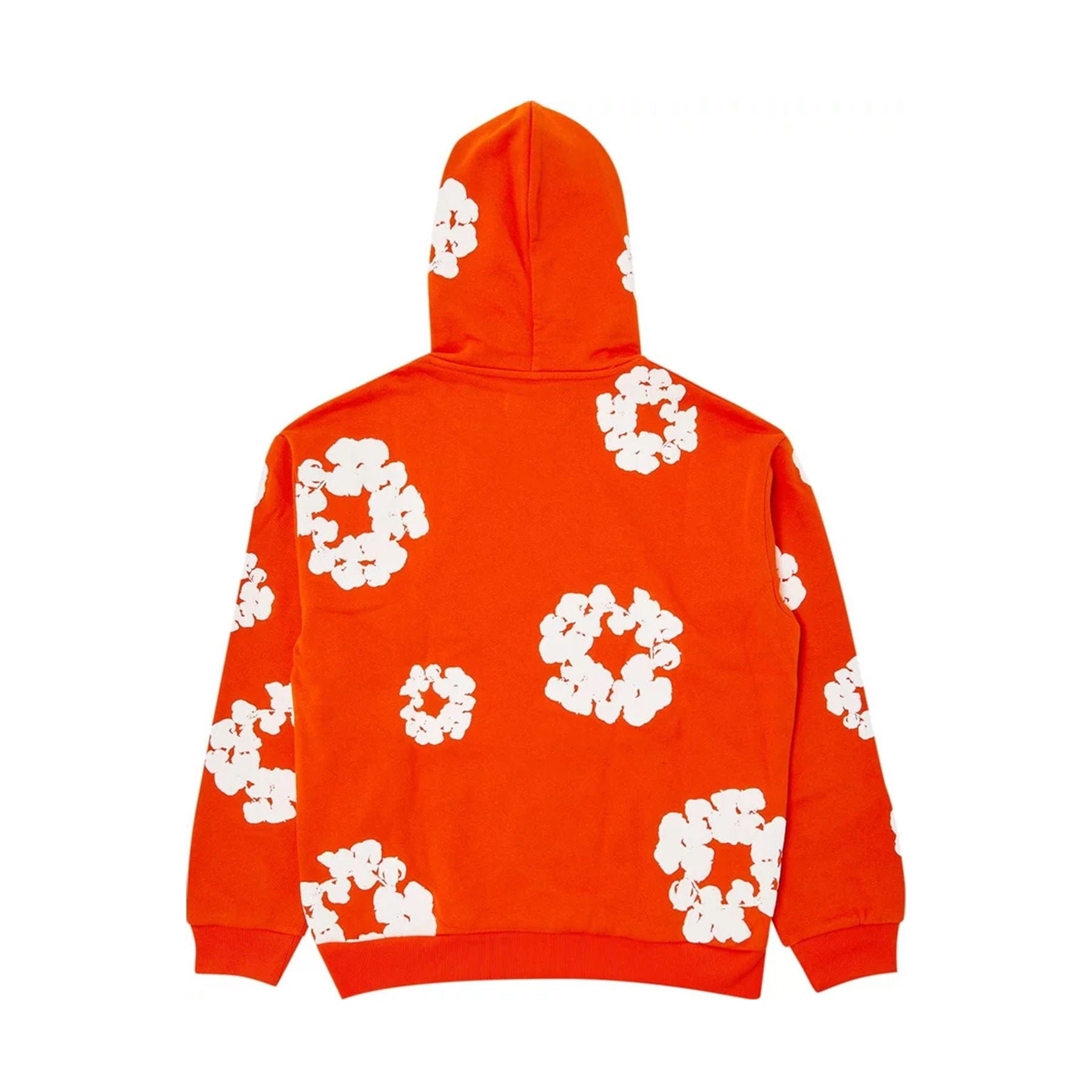 Denim Tears The Cotton Wreath Hooded Sweatshirt 'Orange' — XXS — Side View
