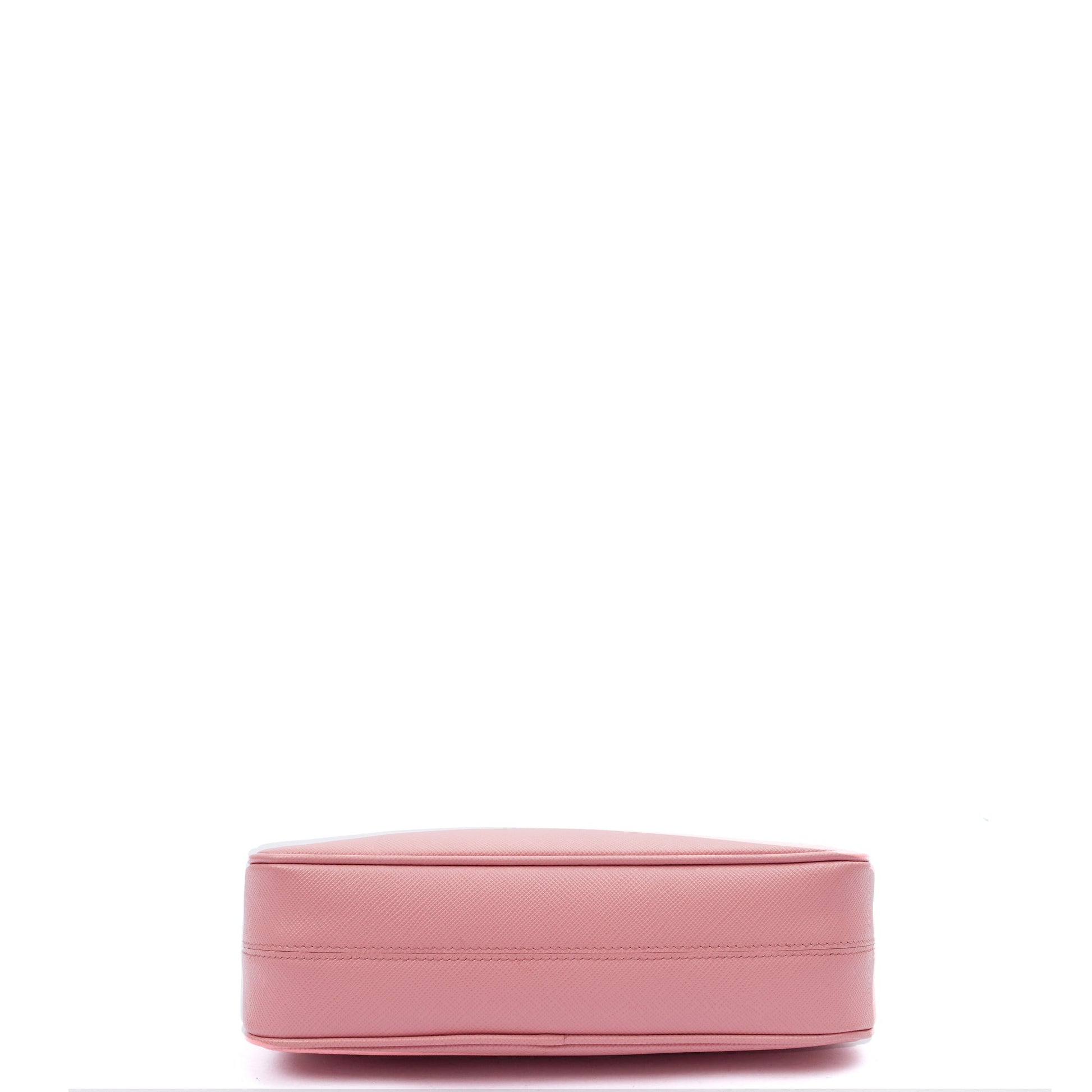Prada Shoulder Bag Re-Edition 2005 Saffiano in Pink, Saffiano Leather — Top View