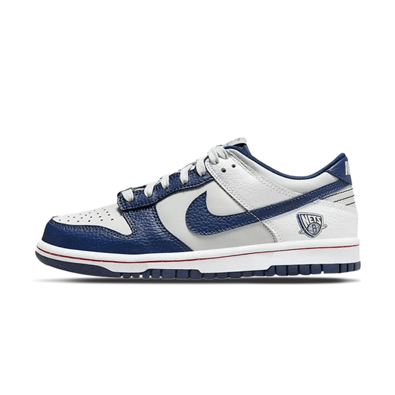 NBA x Nike Dunk Low EMB GS '75th Anniversary - Nets' — UK 13.5 | EU 32 | US 1Y — Front View