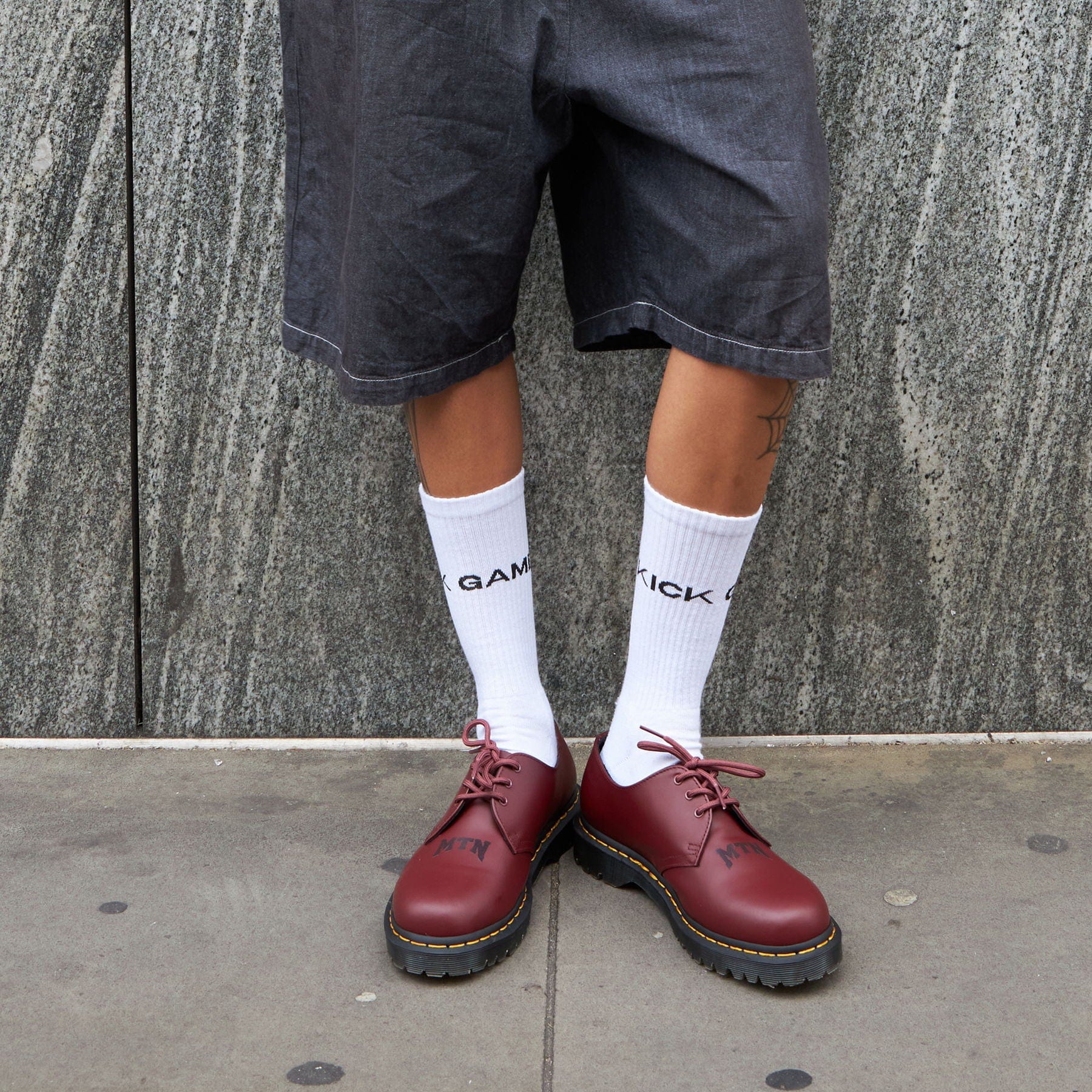 Dr. Martens x Motherlan 1461 'Oxblood' — UK 1 — Back View
