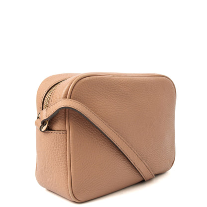 Gucci Cross Body Soho  Disco Bag - Small in Neutral, Leather — Back View