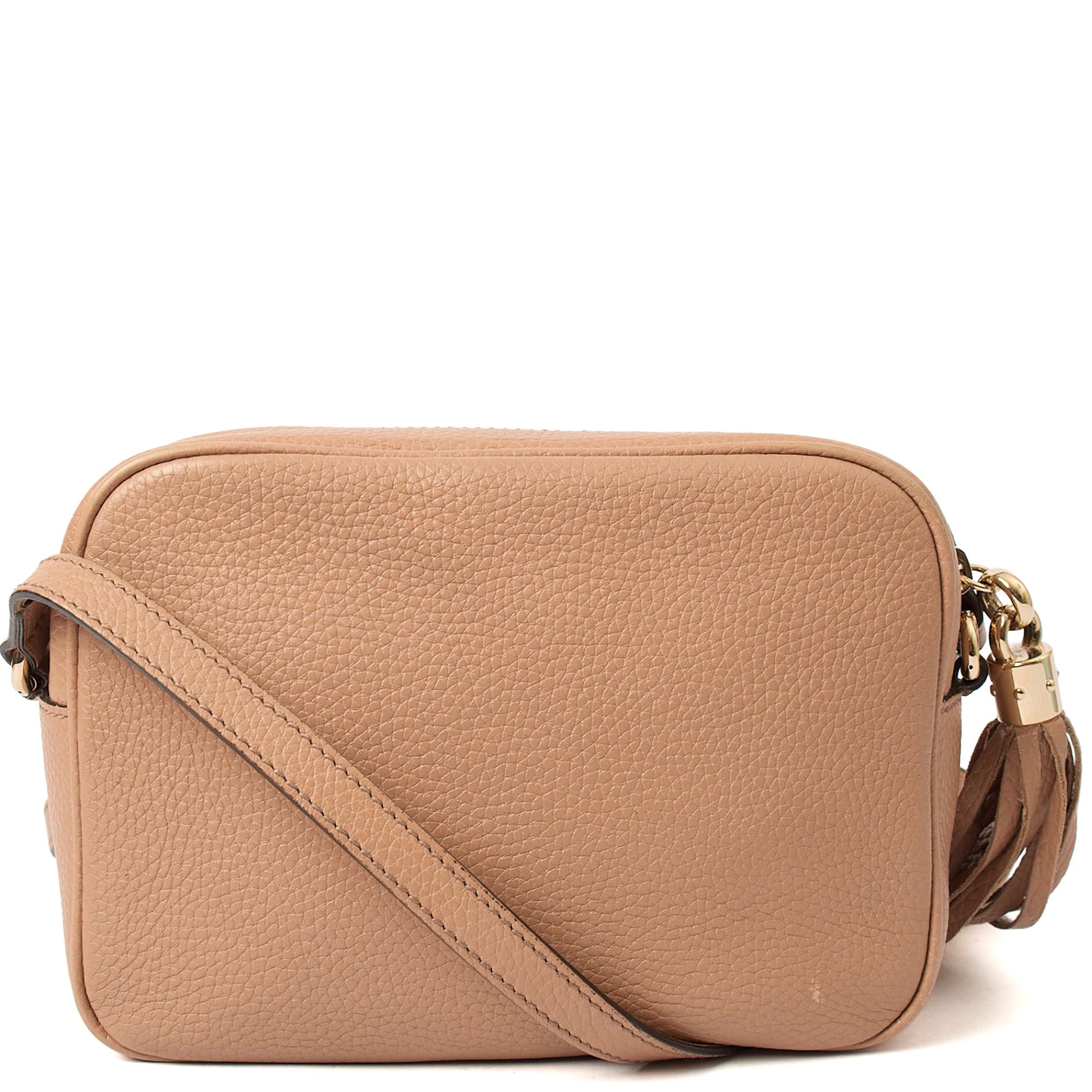 Gucci Cross Body Soho  Disco Bag - Small in Neutral, Leather — Top View