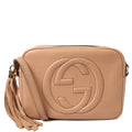Gucci Cross Body Soho  Disco Bag - Small in Neutral, Leather — Front View