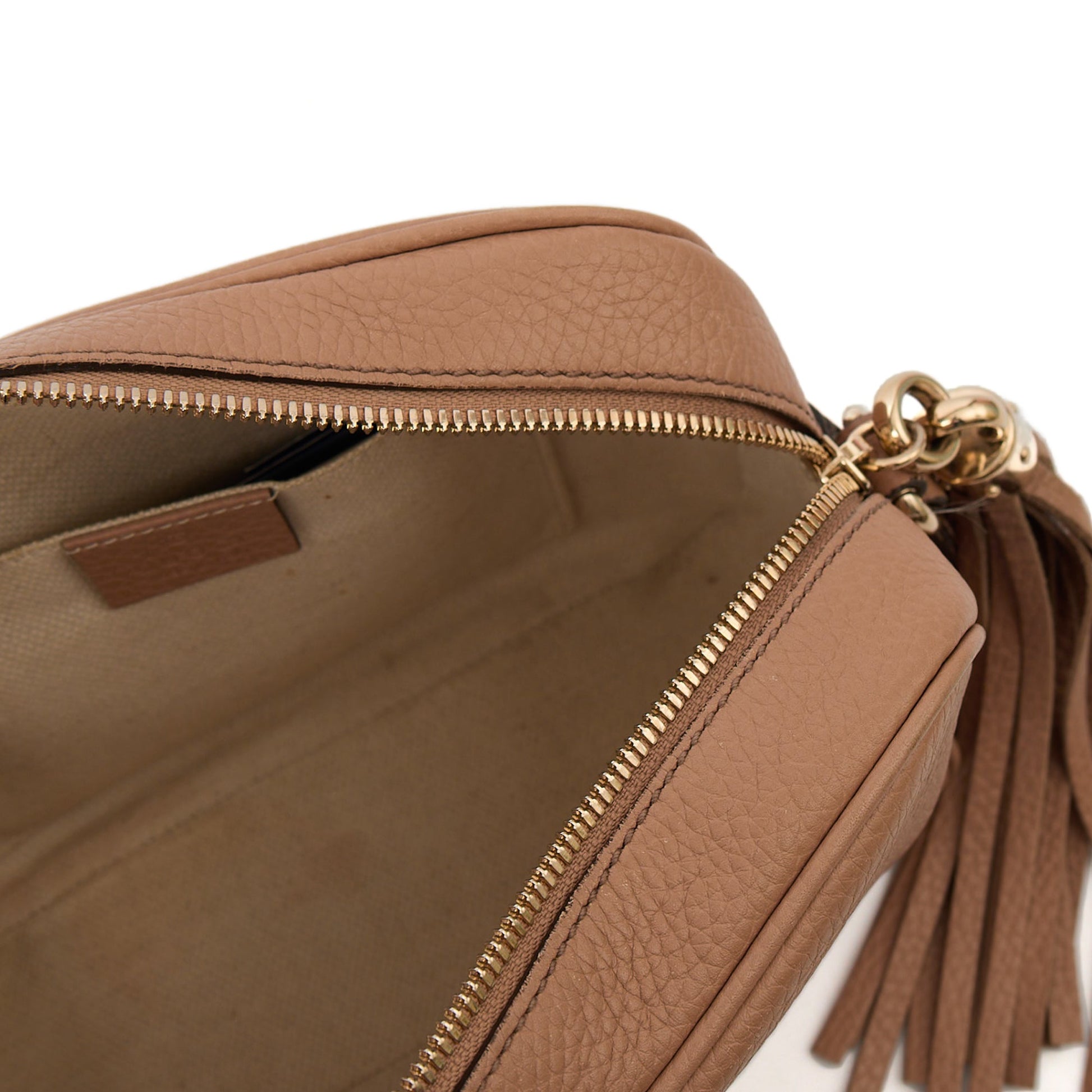 Gucci Cross Body Soho  Disco Bag - Small in Neutral, Leather — Alternate View 7