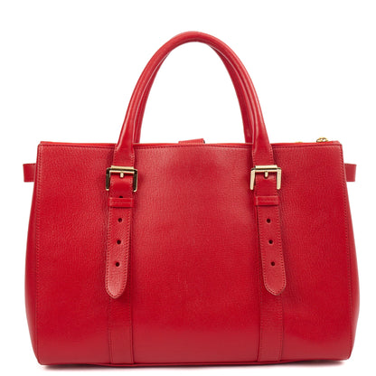 Mulberry Tote Bayswater Double Zip Tote in Scarlett, Leather — Alternate View 10