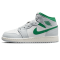 Air Jordan 1 Mid GS 'Summit White Pine Green' — UK 13.5 | EU 32 | US 1Y — Front View