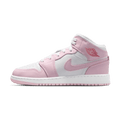 Air Jordan 1 Mid GS 'Pink Foam Fire Red' — UK 13.5 | EU 32 | US 1Y — Front View