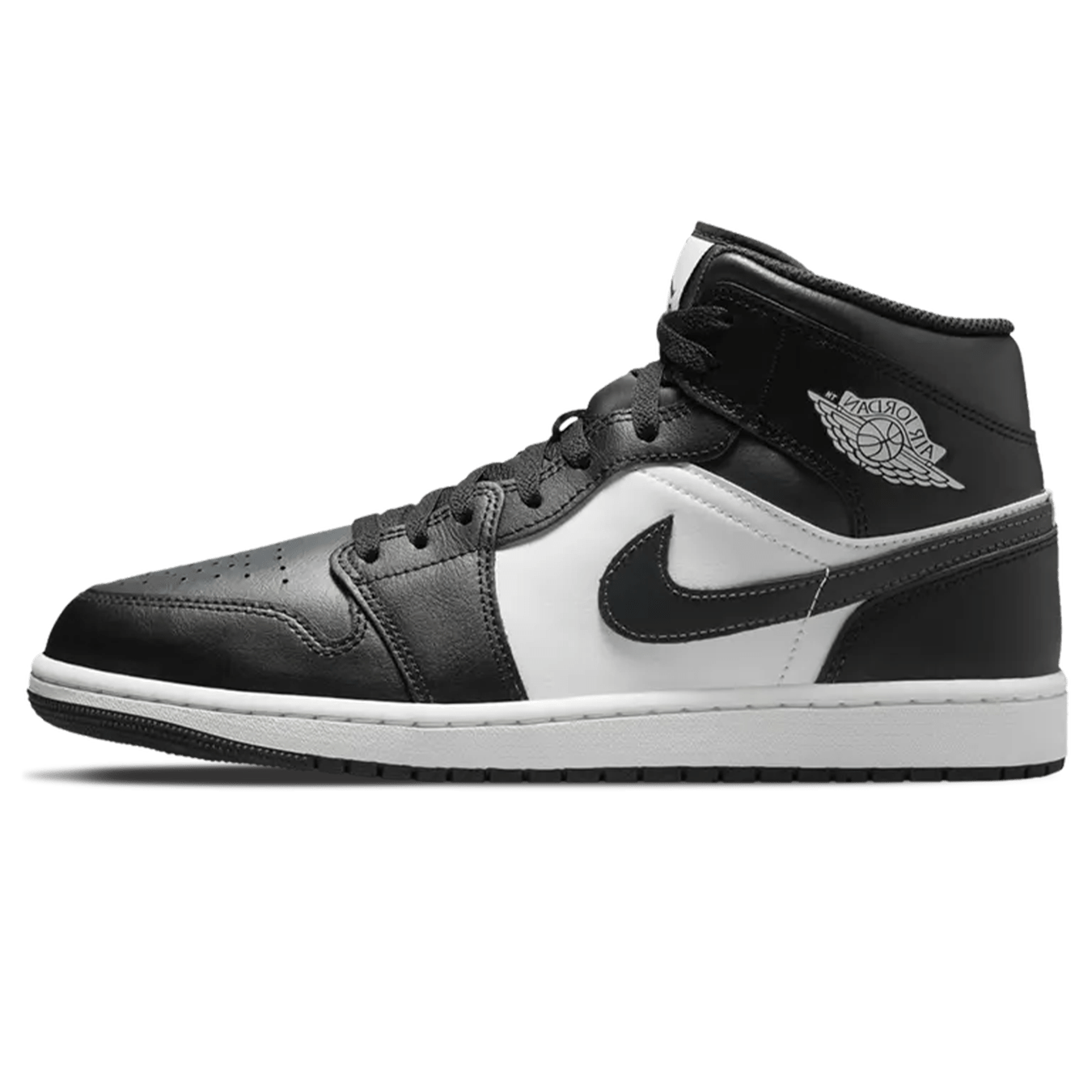 Air Jordan 1 Mid 'Black Off Noir' — UK 3 | EU 35.5 | US 3.5 — Front View