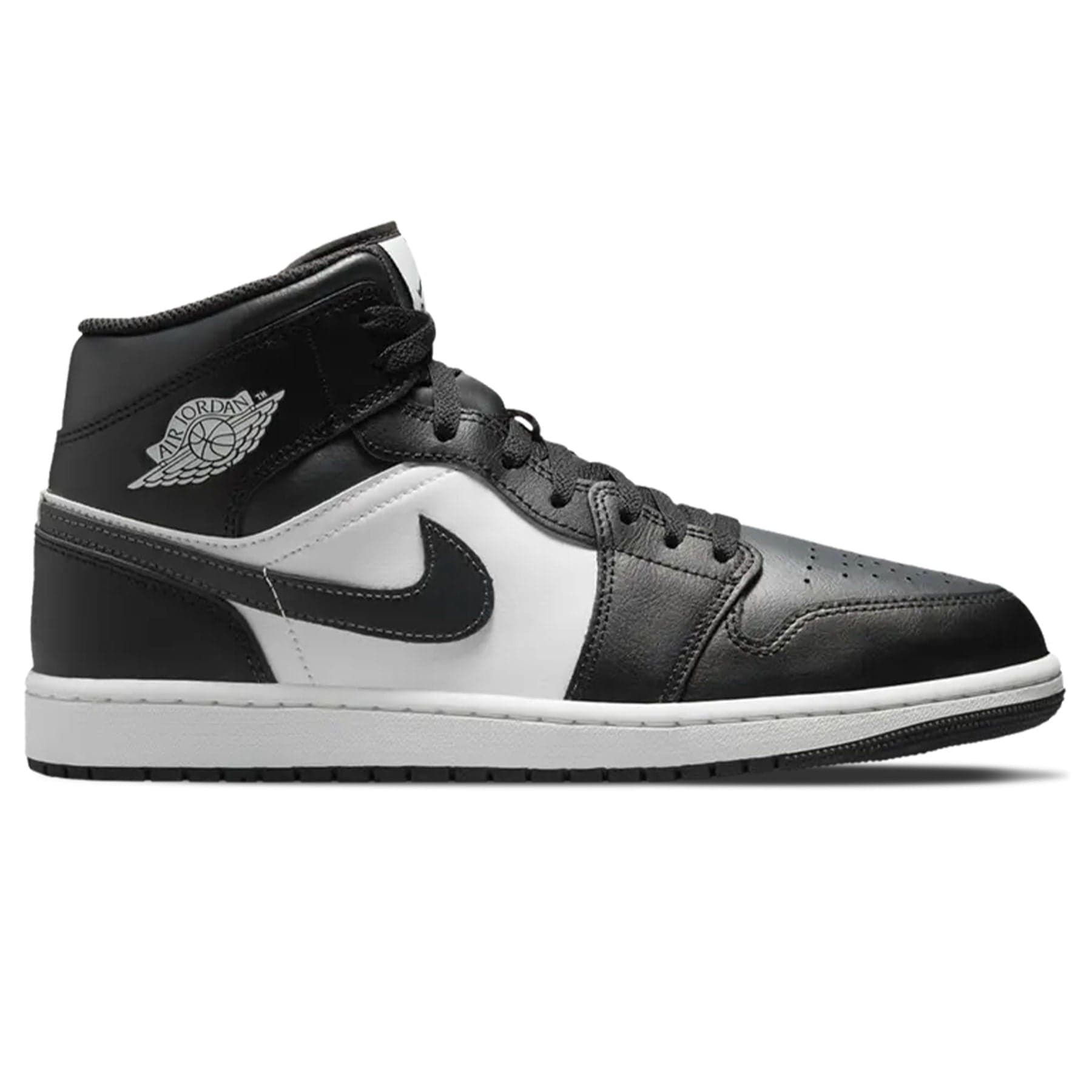 Air Jordan 1 Mid 'Black Off Noir' — UK 3 | EU 35.5 | US 3.5 — Side View