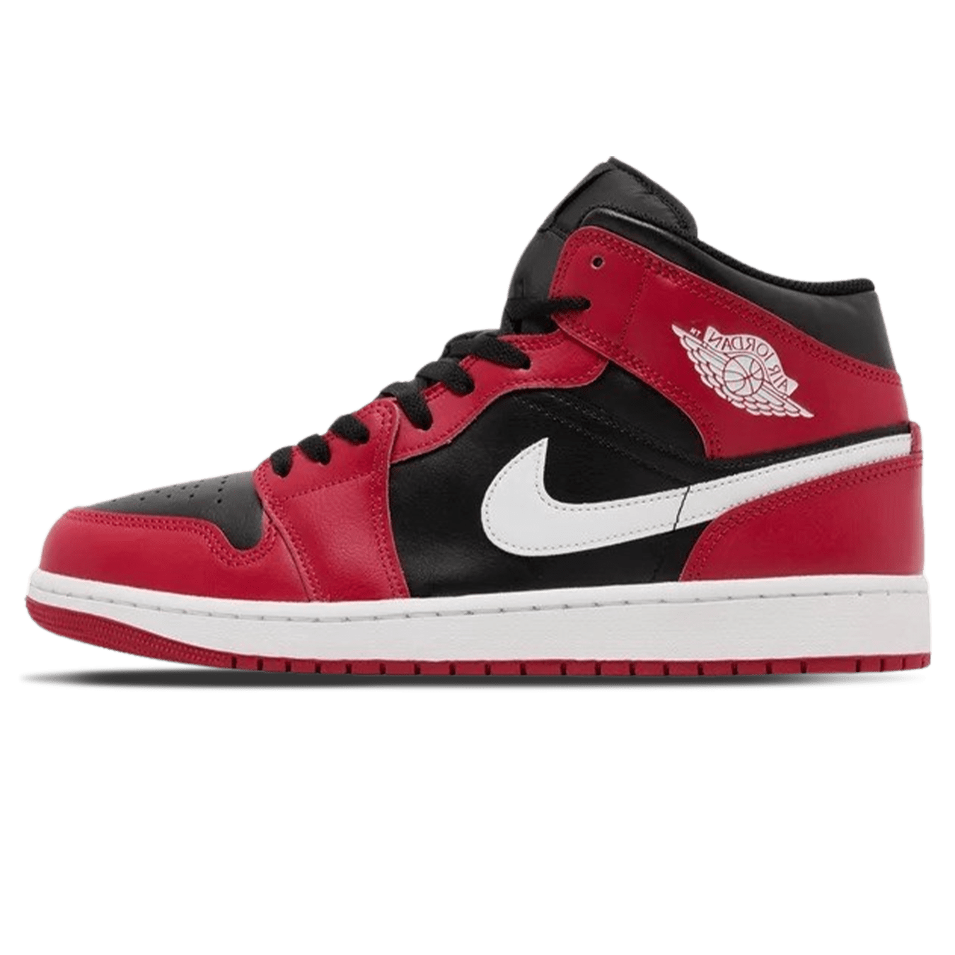 Air Jordan 1 Mid 'Gym Red Black White' — UK 3 | EU 35.5 | US 3.5 — Front View