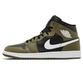 Air Jordan 1 Mid 'Medium Olive' — UK 3 | EU 35.5 | US 3.5 — Front View