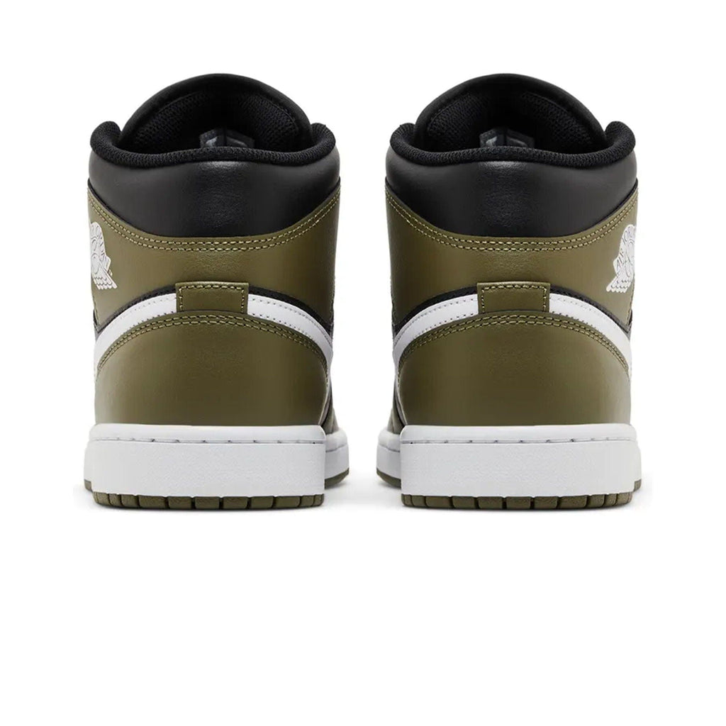 Air Jordan 1 Mid 'Medium Olive' — UK 3 | EU 35.5 | US 3.5 — Top View
