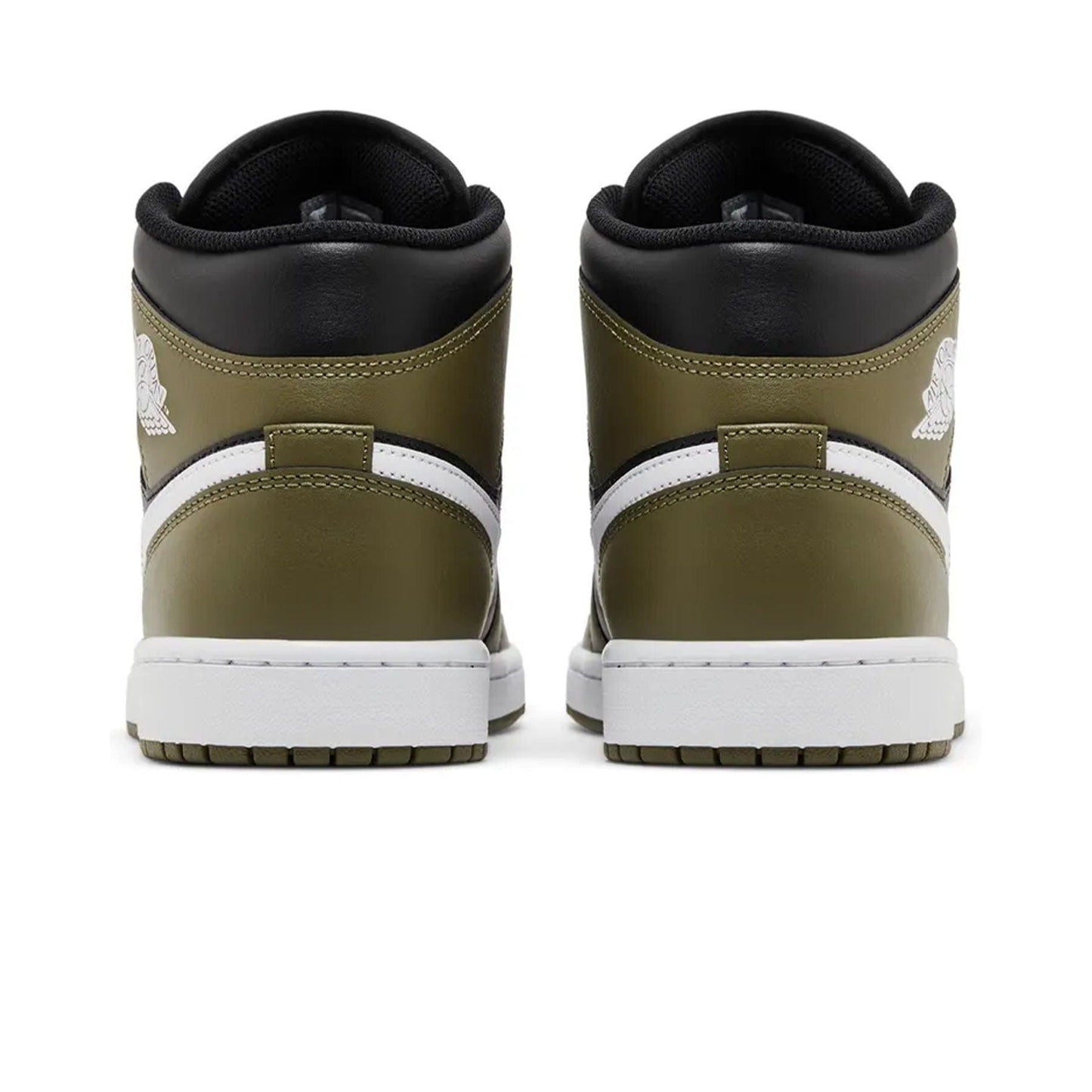Air Jordan 1 Mid 'Medium Olive' — UK 3 | EU 35.5 | US 3.5 — Top View