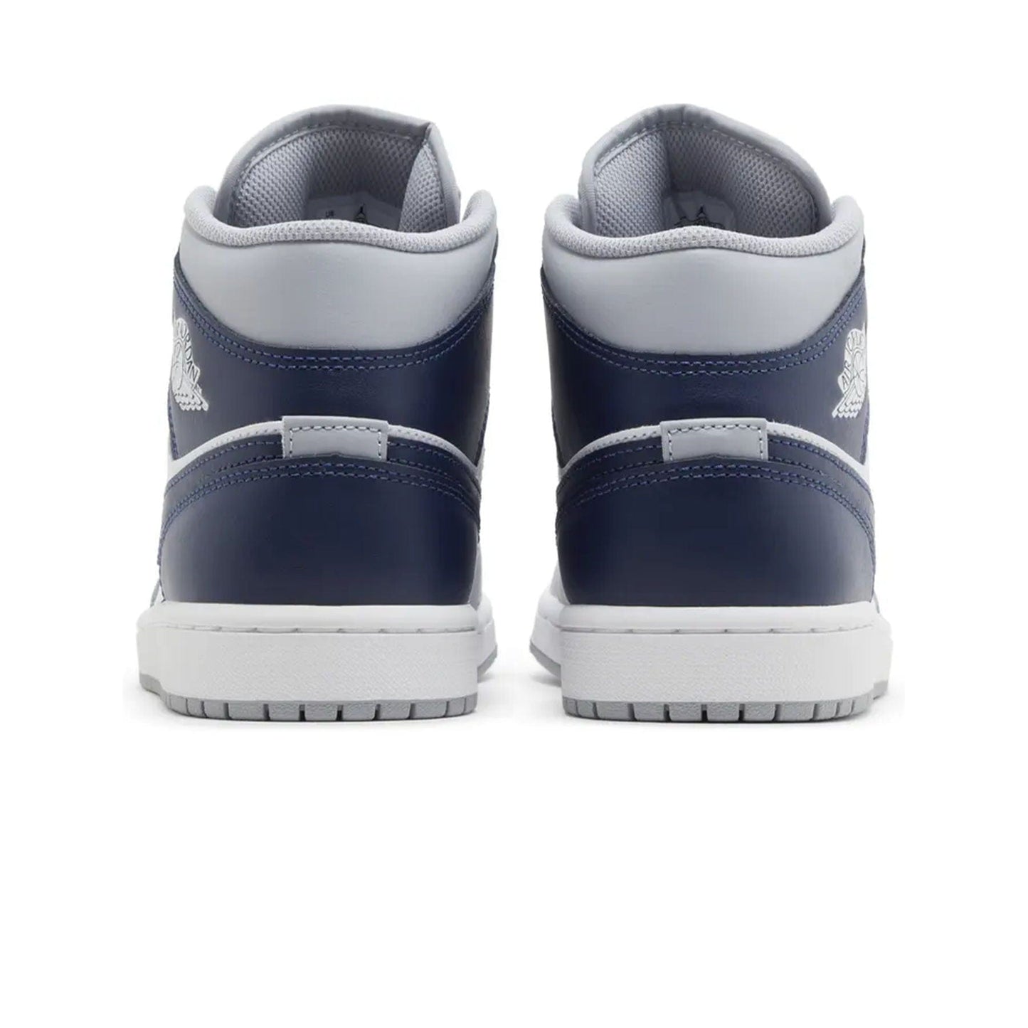 Air Jordan 1 Mid 'Wolf Grey Midnight Navy' — UK 3 | EU 35.5 | US 3.5 — Top View