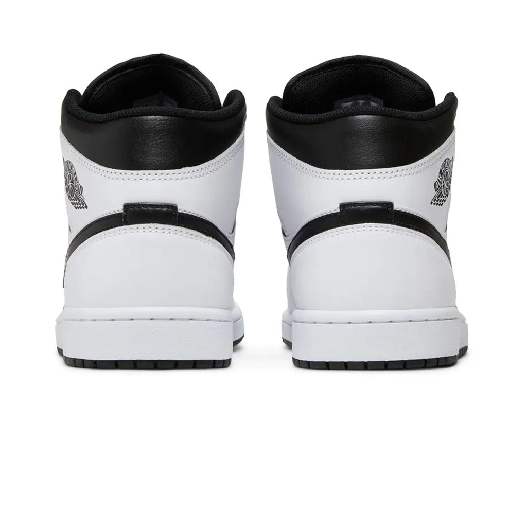 Air Jordan 1 Mid 'White Black' — UK 3 | EU 35.5 | US 3.5 — Back View