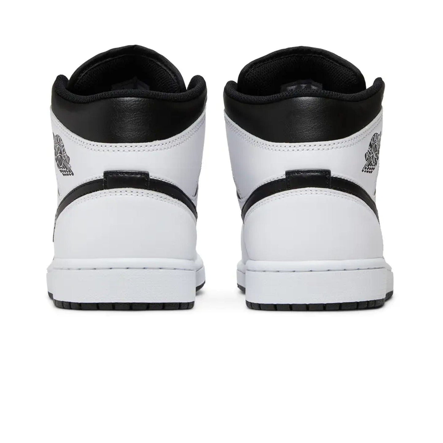 Air Jordan 1 Mid 'White Black' — UK 3 | EU 35.5 | US 3.5 — Back View