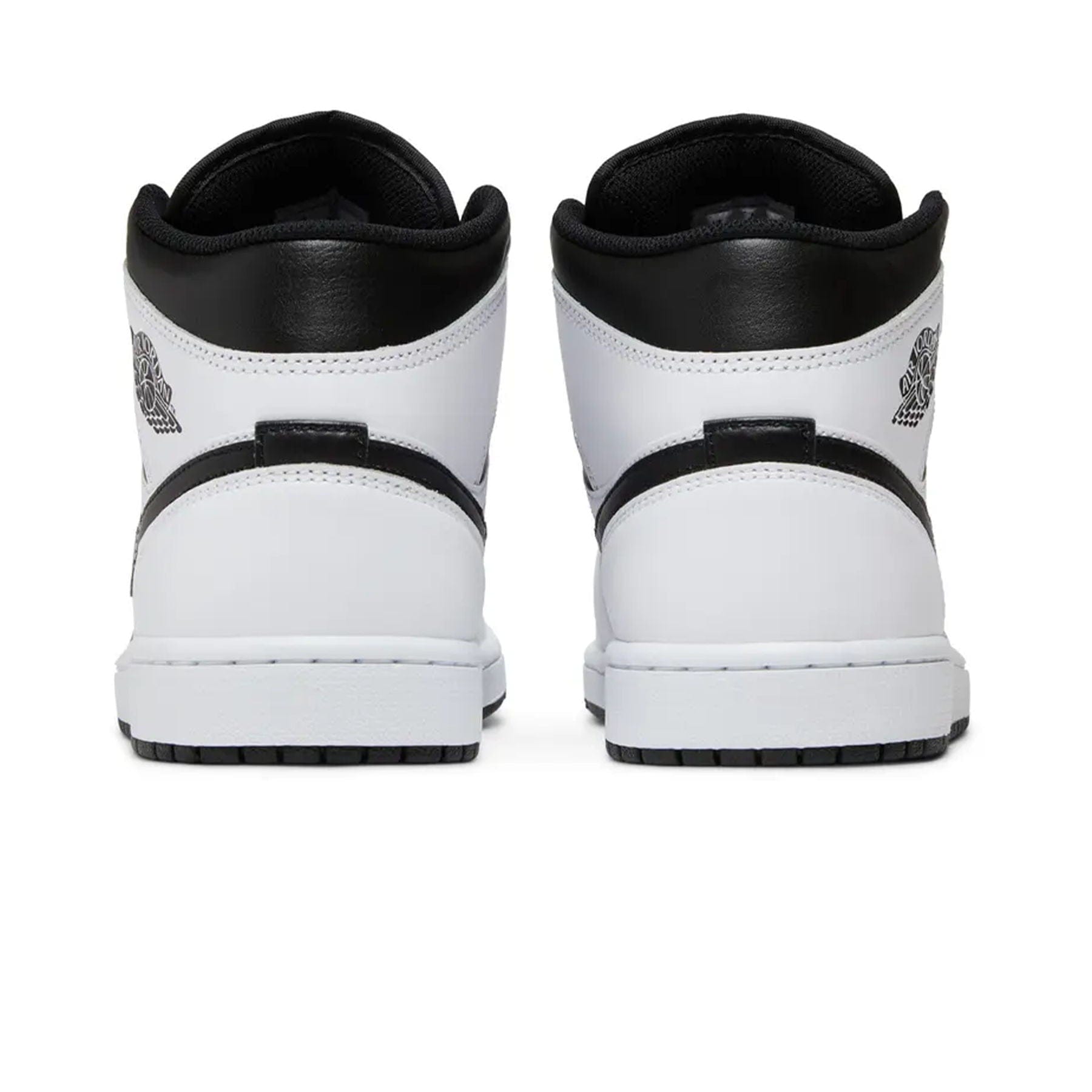 Air Jordan 1 Mid 'White Black' — UK 3 | EU 35.5 | US 3.5 — Back View