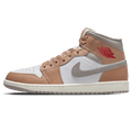 Air Jordan 1 Mid 'Hemp White' — UK 3 | EU 35.5 | US 3.5 — Front View
