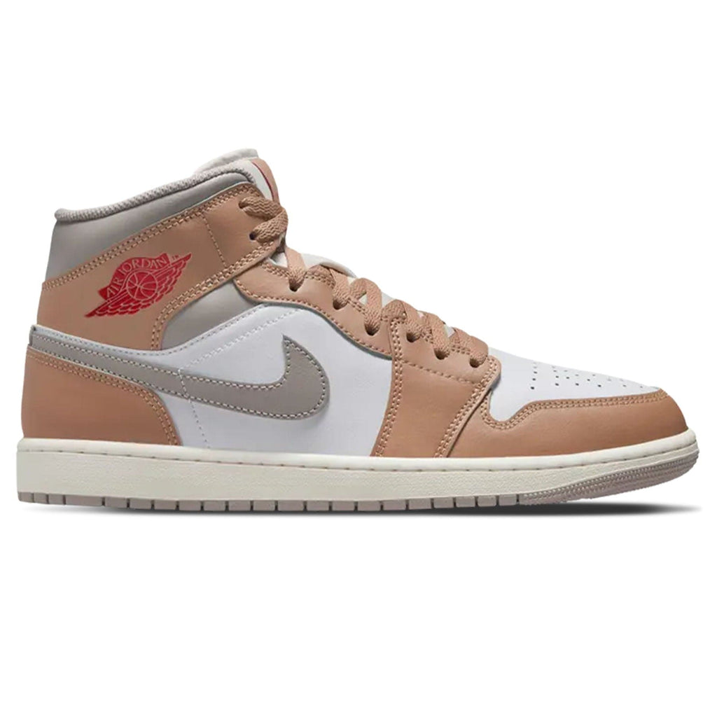 Air Jordan 1 Mid 'Hemp White' — UK 3 | EU 35.5 | US 3.5 — Side View